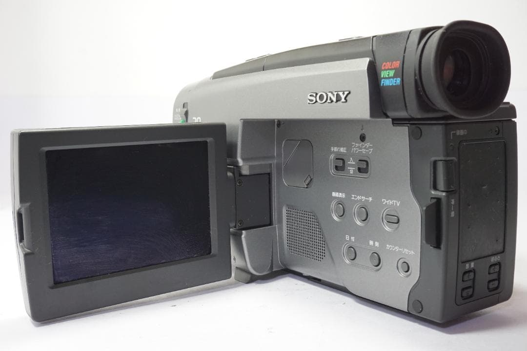 箱リモコン付き】 SONY ビデオカメラ CCD-TRV90 Hi8 8mmの通販｜www