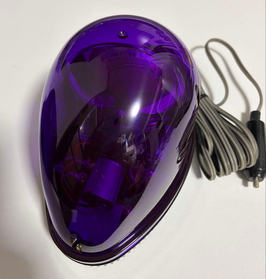 【新品未使用】パトライト 回転灯 KW-12 紫 フラッシュボール当時物絶版希少 ALTEED / パトライトLED回転灯 KW-12 紫色 PATLITE社製 流線型回転灯