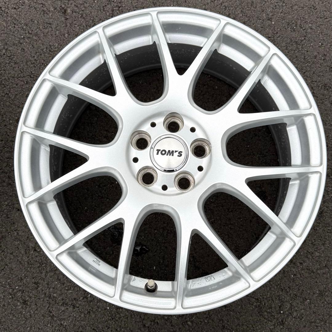 TOM’s トムス 17×7.0J +48 PCD100 5H ホイールセット