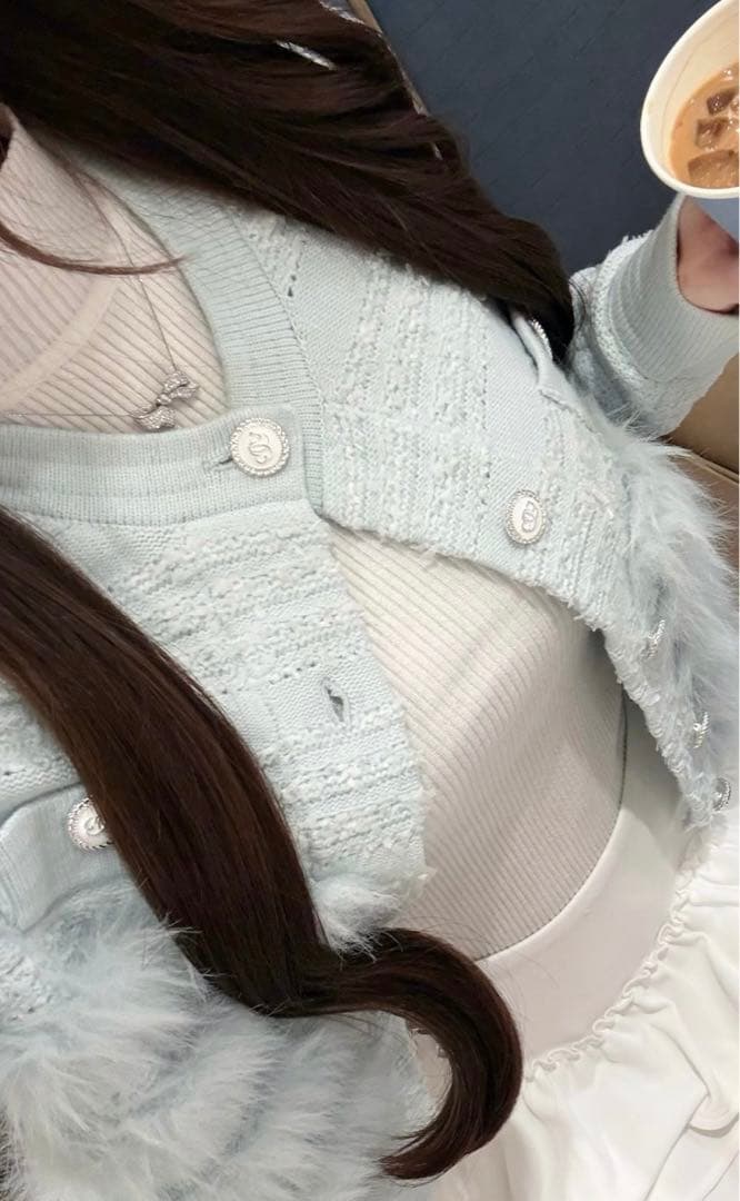 Lumignon Lumi tweed-like fur knit - メルカリ