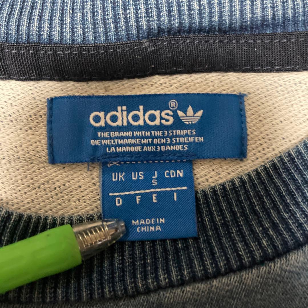 アディダスオリジナルスadidasデニムスウェットトレーナー - メルカリ