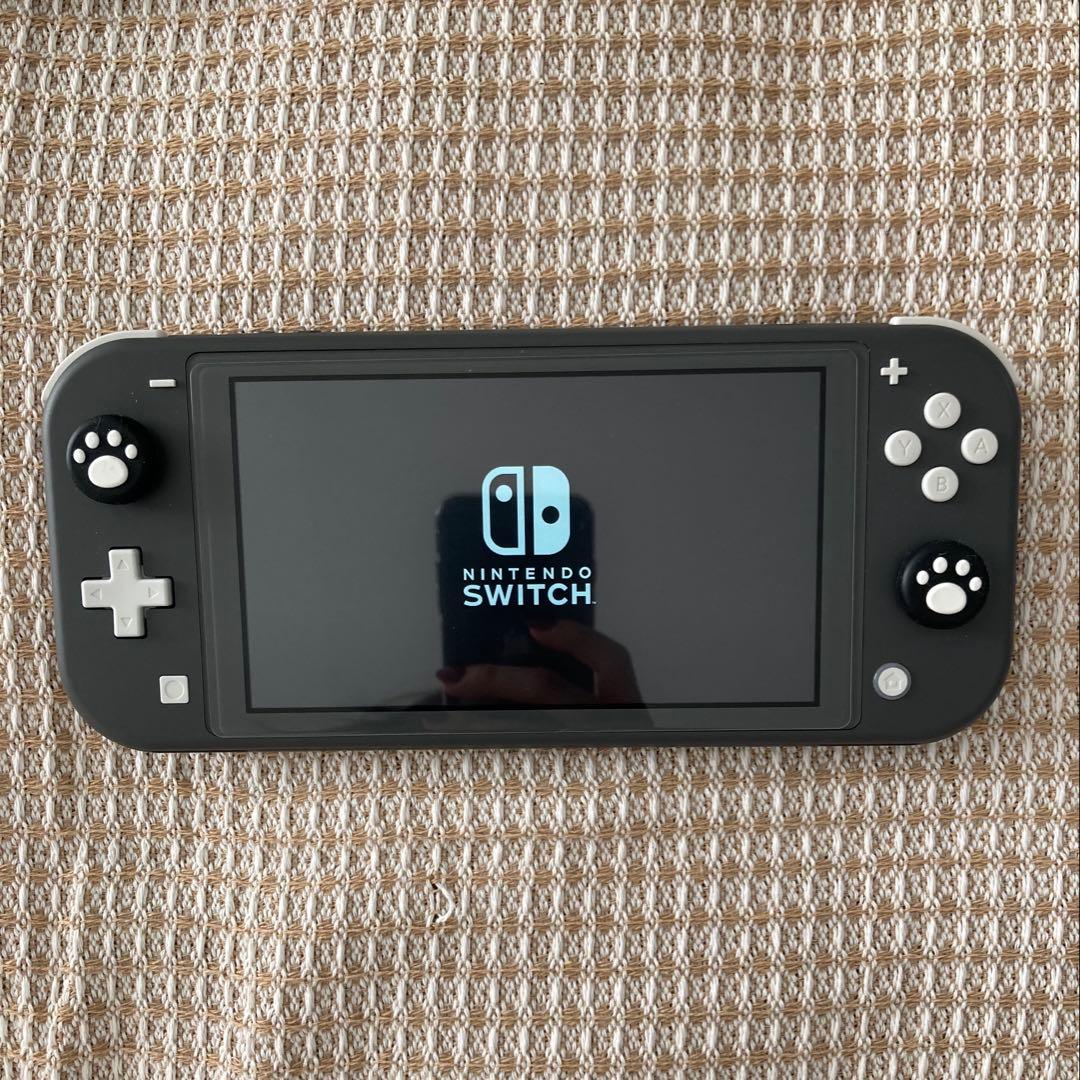 Nintendo Switch Lite グレー 肉球デザイン