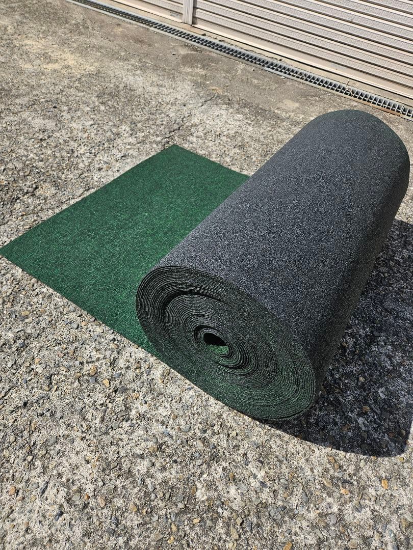 新品】本格ポリエステル不織布 防草シート(グリーン)厚手 巾1m×40m