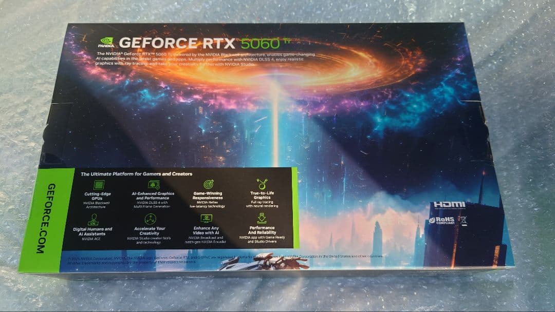 タムタム様専用GALAKUROGEFORCE RTX5060Ti 8GB 未使用 - メルカリ