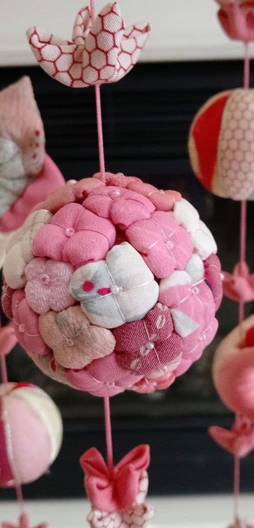 豪華 吊るし飾り 吊るし雛 下げもん7本 ちりめん細工 ハンドメイド
