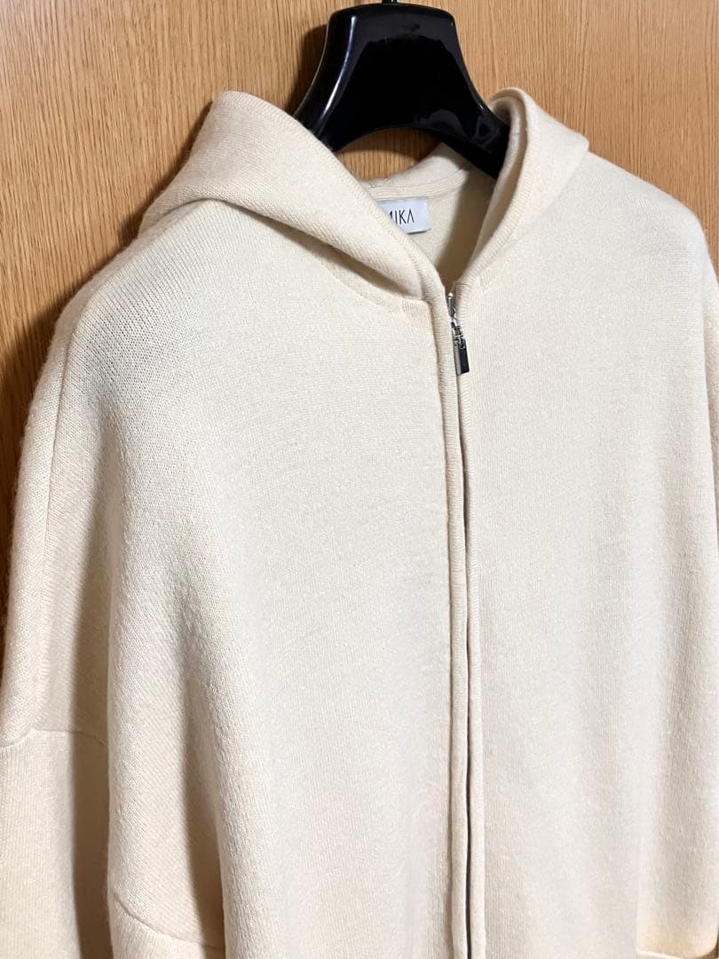 美品 ネミカ 2way カーディガン ニット レッキスラビットファー アウター