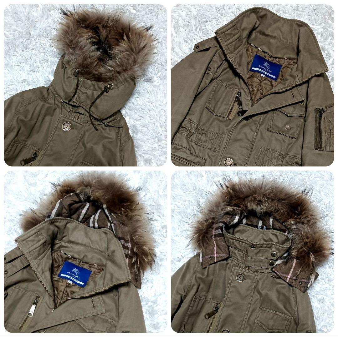 バーバリーブルーレーベル モッズコート ミリタリージャケット リアル