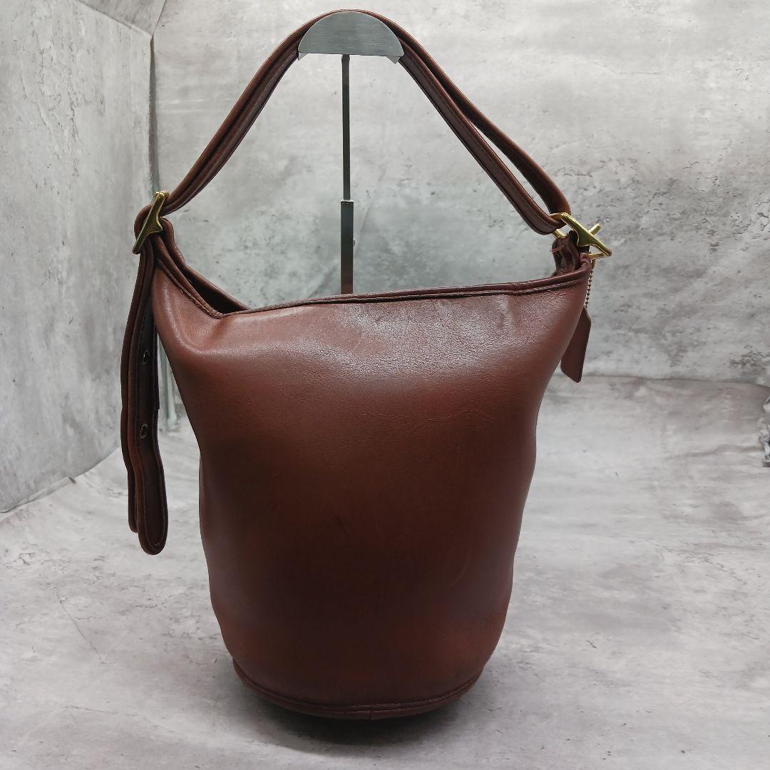 美品✨ オールドコーチ バケツ型 ショルダーバッグ ブラウン レガシー
