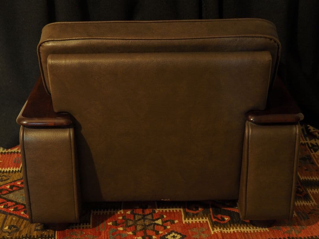 【値引中】\"karimoku\"レザー1PソファA