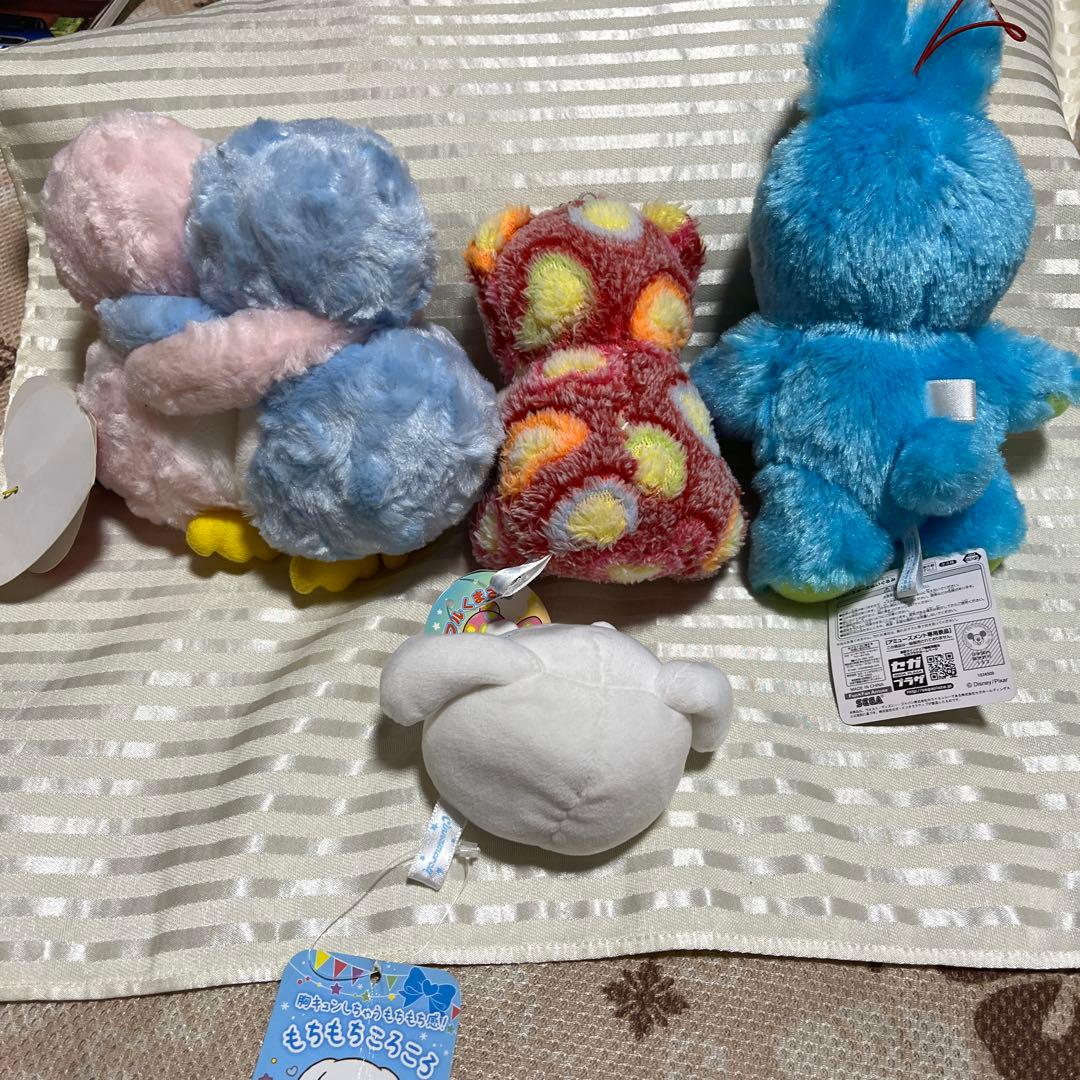 トイ・ストーリー4 ぬいぐるみセット（青いウサギ、カラフルなクマ、鳥