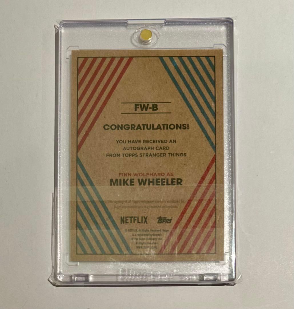 ストレンジャーシングス マイクウィーラー(フィンウルフハード) サイン