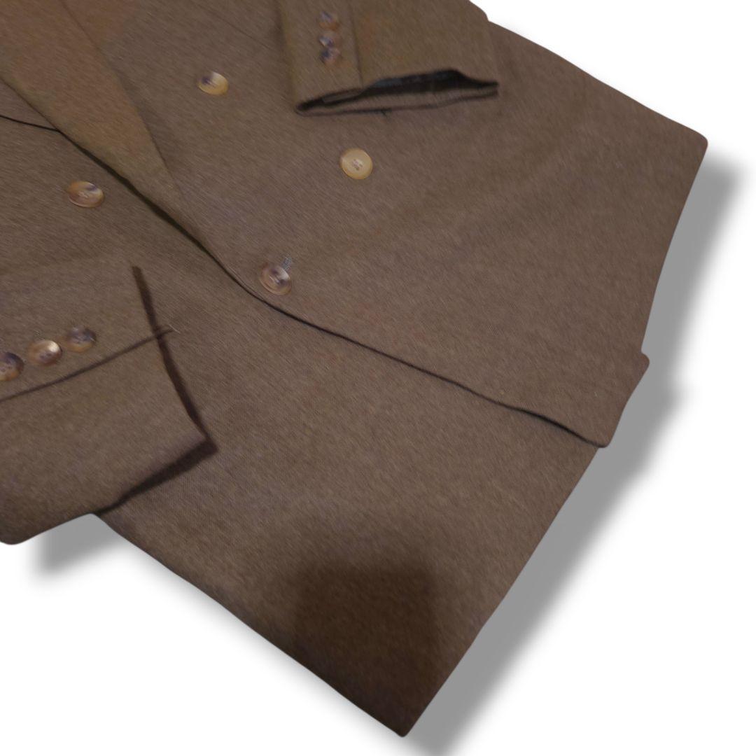 Vintage ヴィンテージ イタリア製 ダブルスーツ セットアップ L 茶