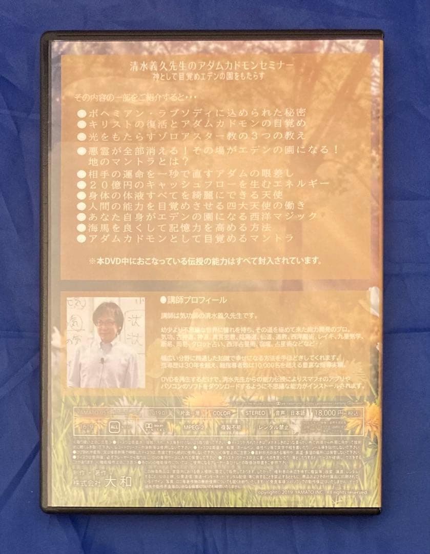 正規教材/講義録PDF】清水義久 アダムカドモンセミナー DVD2枚組｜希少