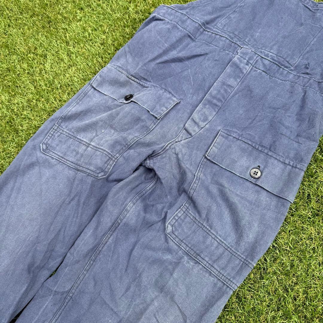 1086 GDR VEB Vintage Work Bib Pants 48L