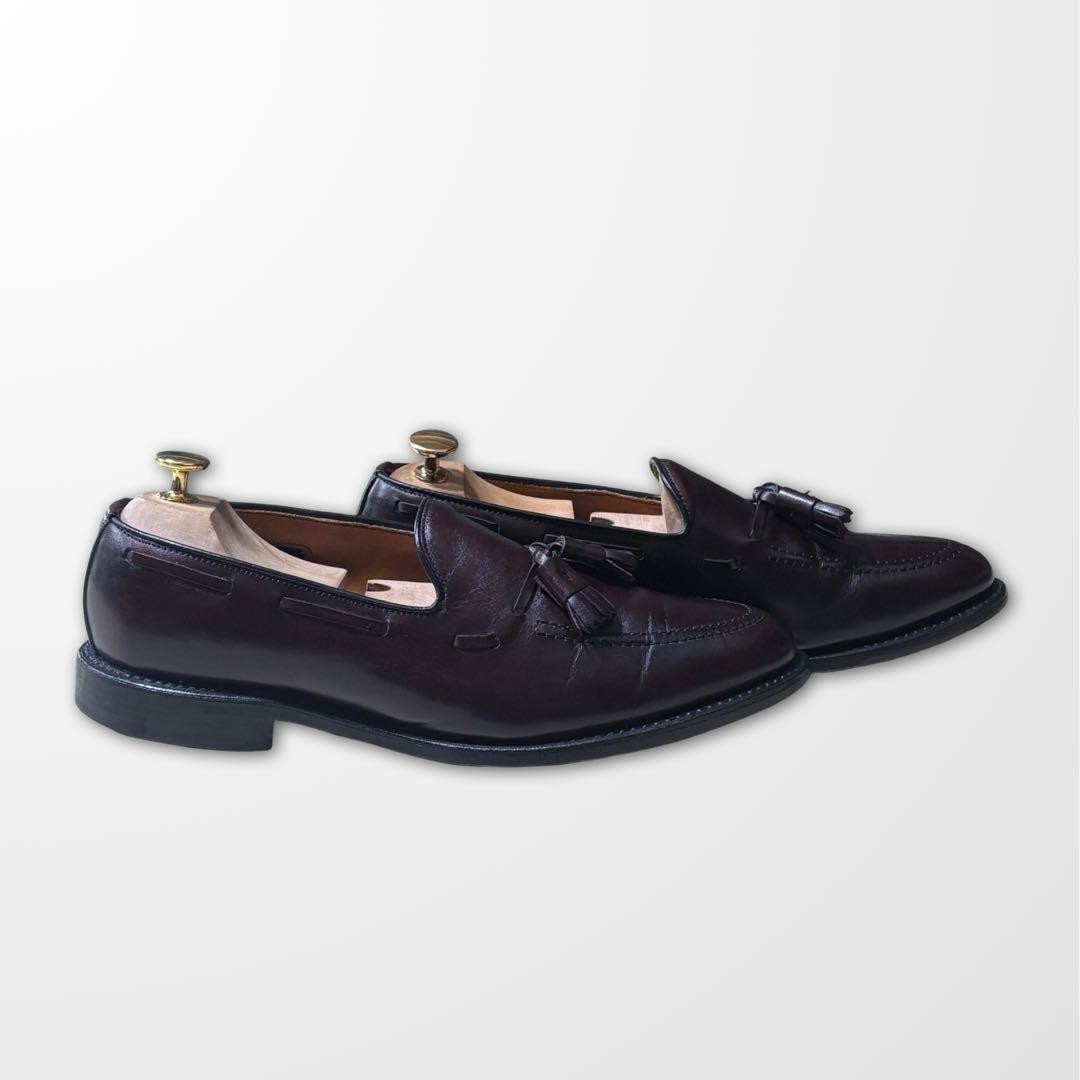 アレンエドモンズ Grayson タッセルローファー 9.5C バーガンディ