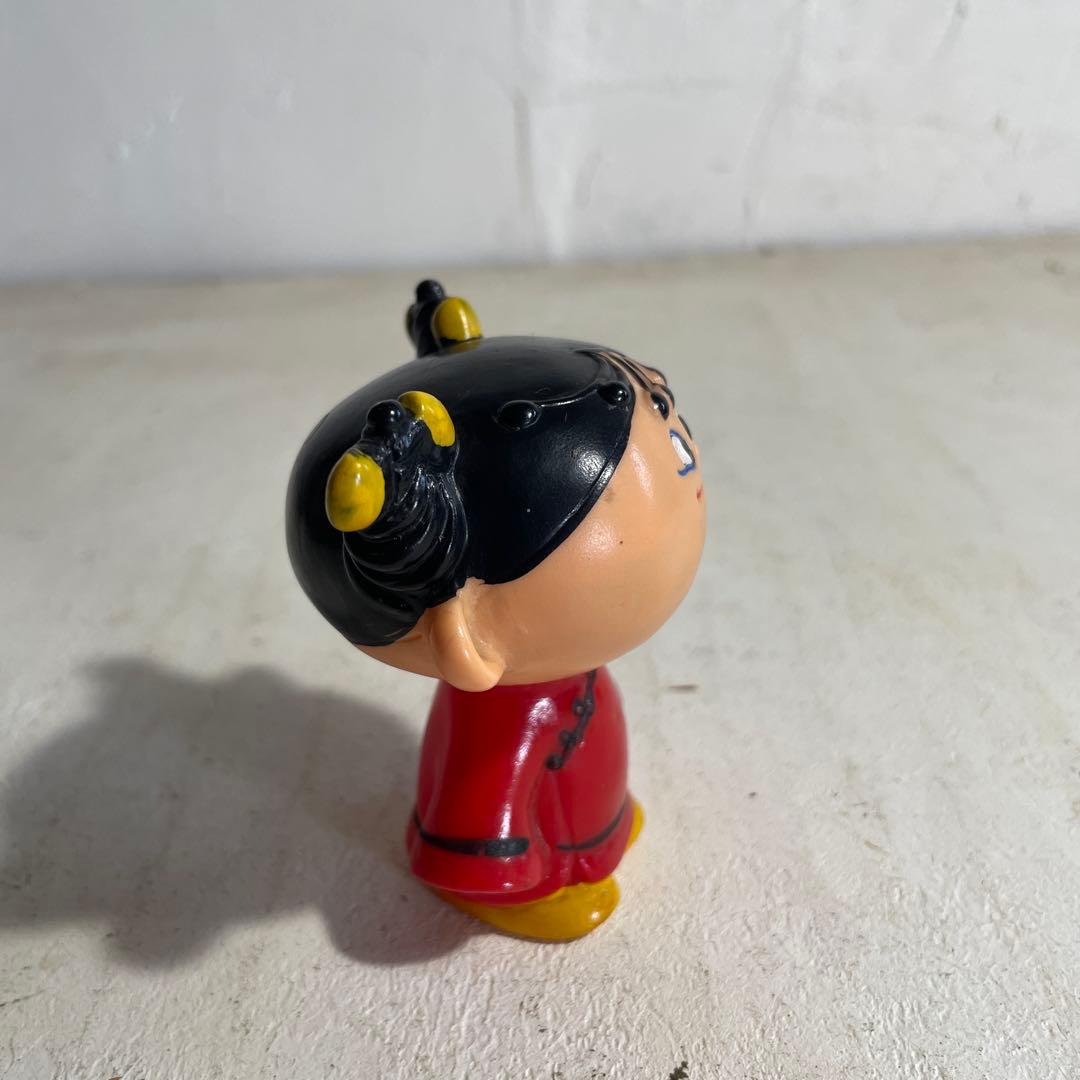 昭和レトロ 銀座アスター アスターちゃん ソフビ人形 チャイナ服 赤