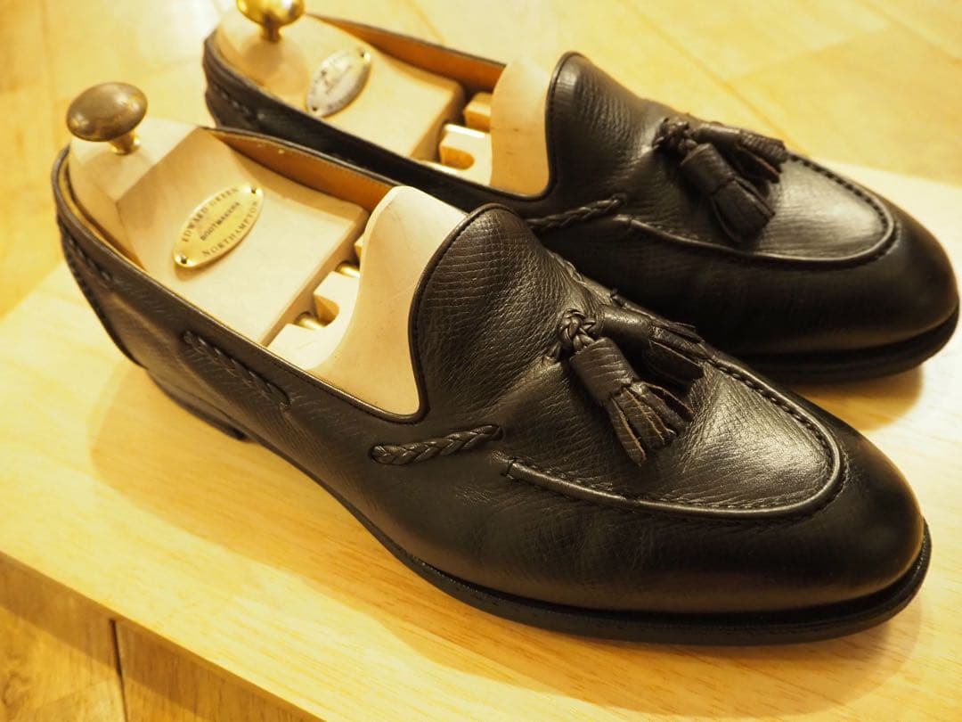 エドワードグリーンBelgraviaネイビーユタカーフ8½-9(8.5)E184 - メルカリ