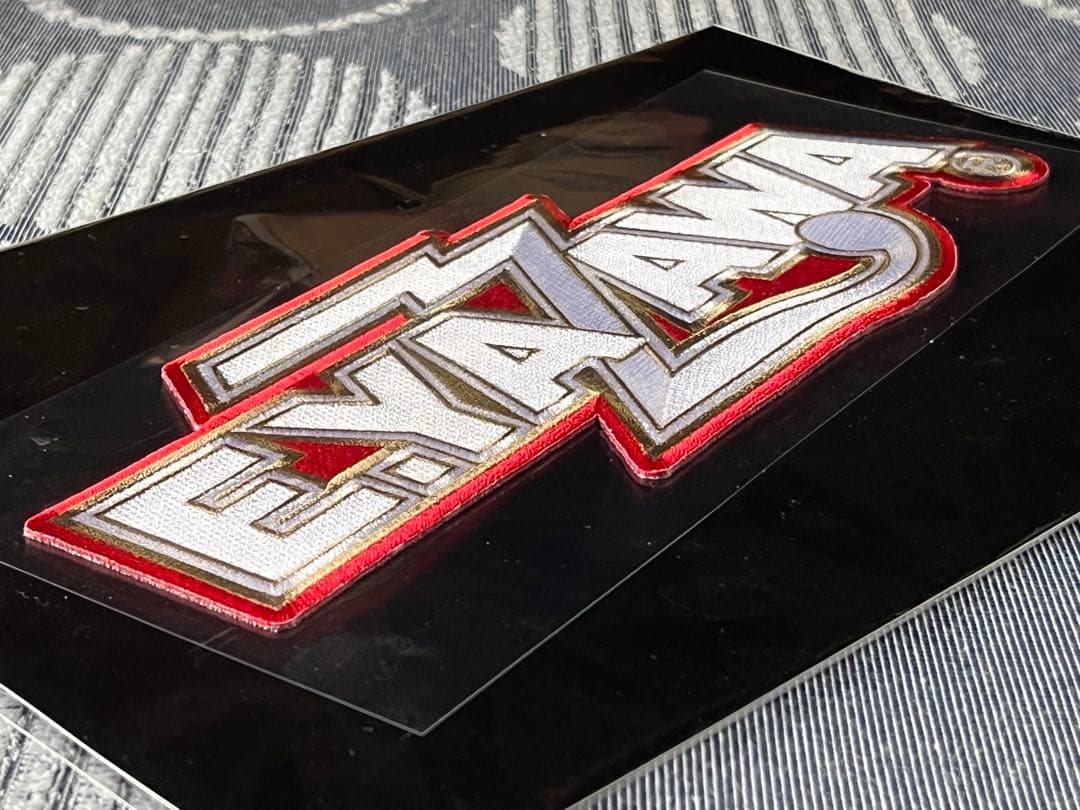 矢沢永吉 E.YAZAWA BIG刺繍ワッペンシール ロゴ ホワイト - メルカリ