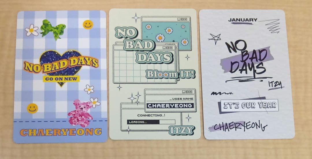 ➀ ITZY チェリョン NO BAD DAYS トレカ 15枚 まとめ売り - メルカリ