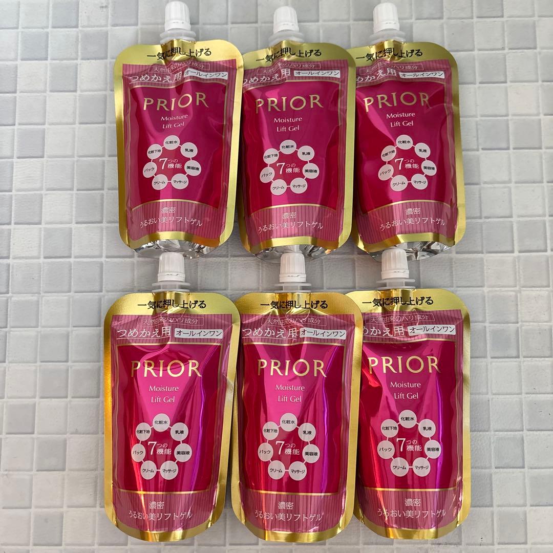 プリオール　うるおい美リフトゲル　（つめかえ用）　6本セット★ 資生堂 プリオール 薬用 うるおい美リフトゲル つめかえ用 (105mL