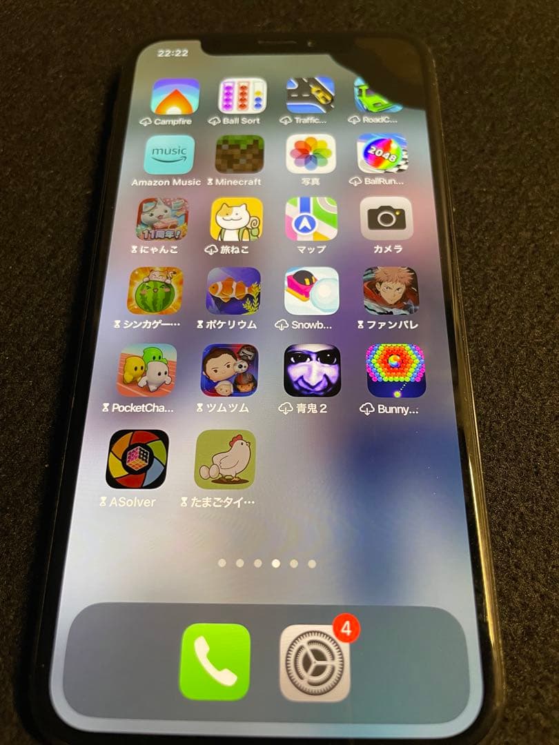 iPhone X 64GB スペースグレー ジャンク 液晶不良 FaceID不良 - メルカリ