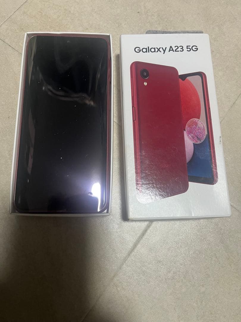 Galaxy A23 5G レッド 未使用 - メルカリ