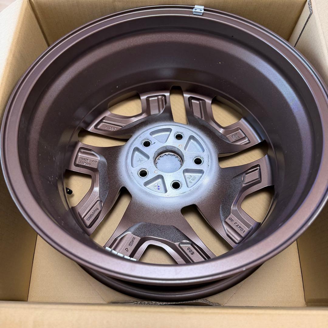 フォレスターSL型 新車外し】ブロンズ18インチ純正ホイール2個セット