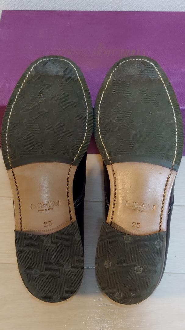 新品未使用 室内試着のみ スコッチグレイン F6206 革靴 黒 25 3E