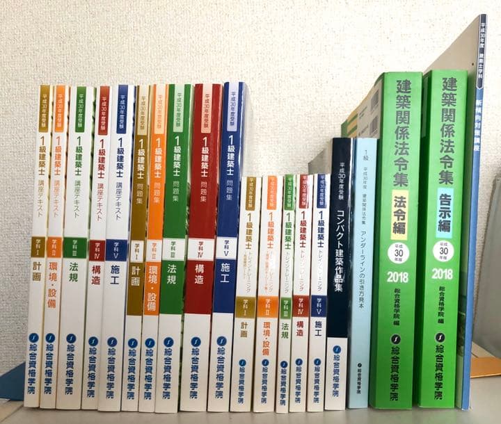 総合資格学院 一級建築士2018年度 フルセット お得な3冊セット】令和8年度版 1級建築士学科問題集セット | 資格試験