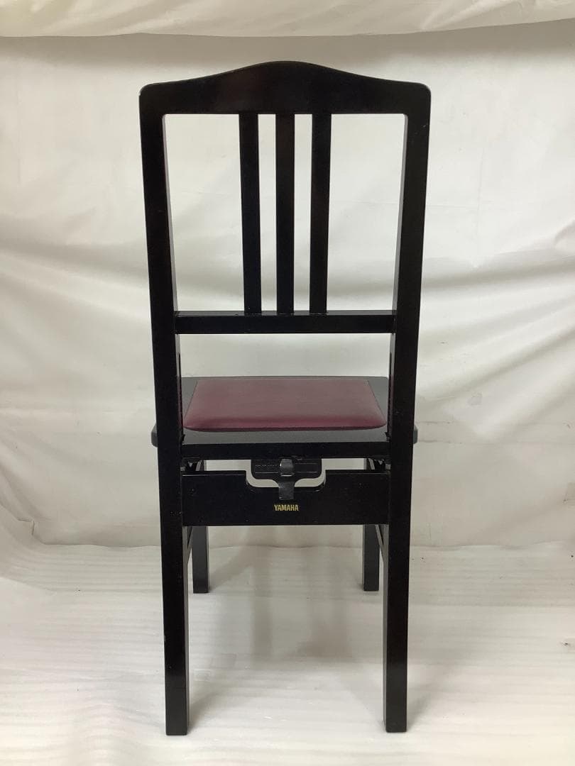 78537※YAMAHA背もたれ付きピアノ椅子（黒）