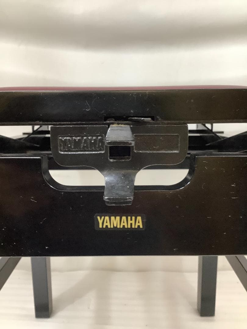 78537※YAMAHA背もたれ付きピアノ椅子（黒）