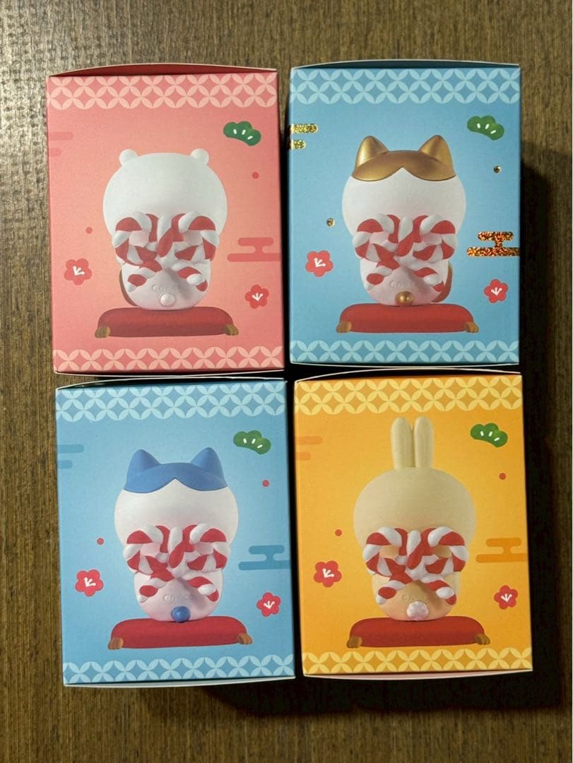 台湾 セブンイレブン限定 ちいかわ 金運を招くフィギュア 4点セット