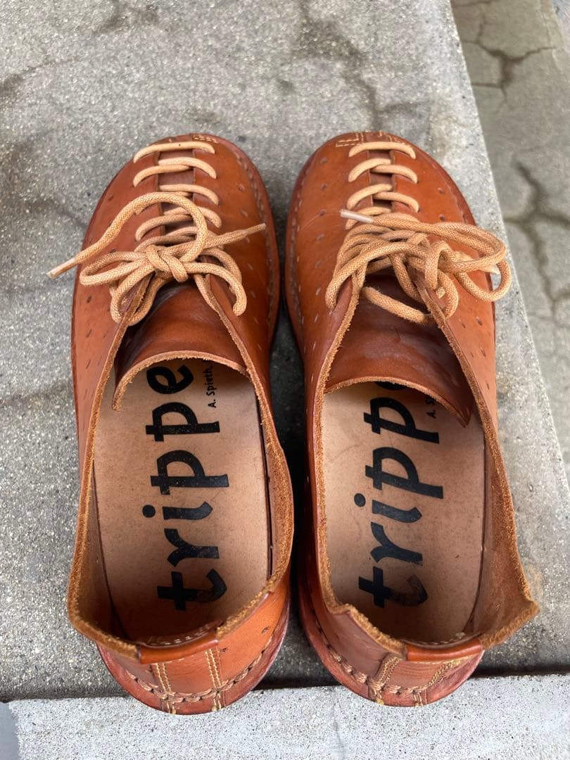 trippen Golf 36 ブラウンレザー ローファー