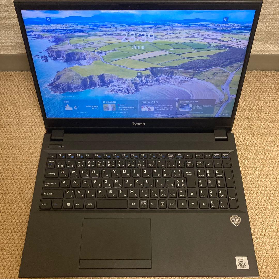 訳あり？iiyama i5 10210u 8GB 512GB ノートPC iiyama STYLE-15FH039-i5-UHRXM [Windows 10 Home] | パソコン工房