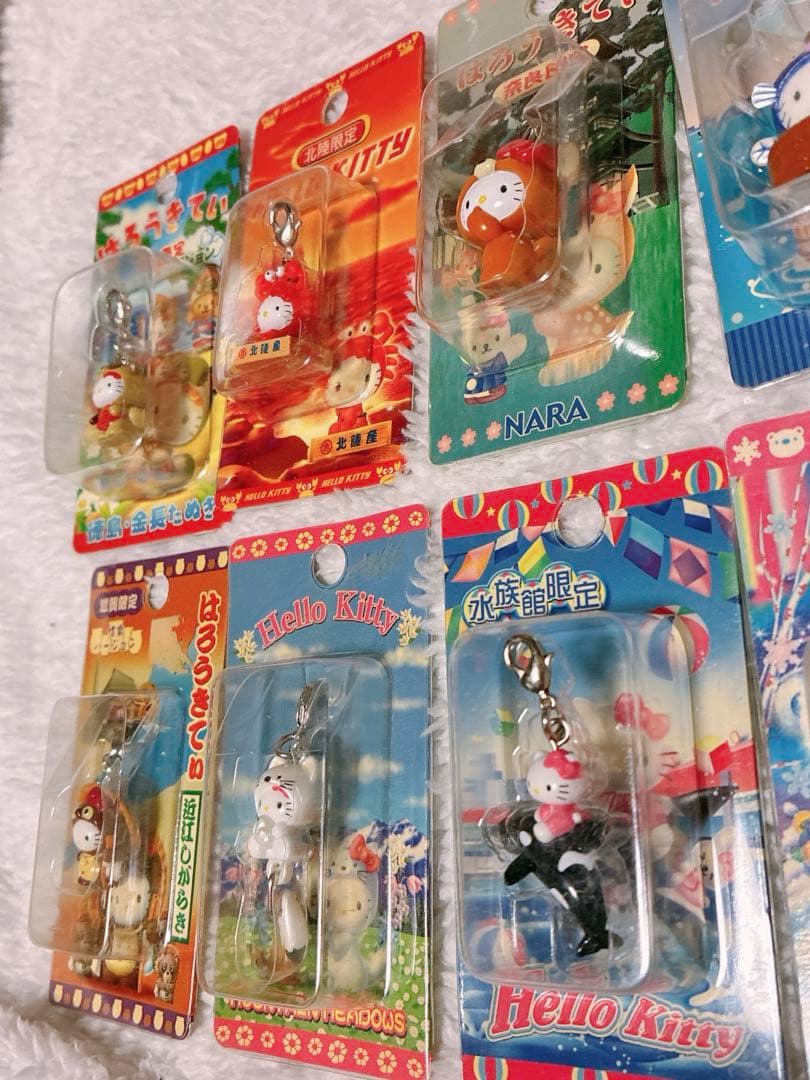 10個セット】ご当地キティ ファスナーマスコット 水族館・動物系 未