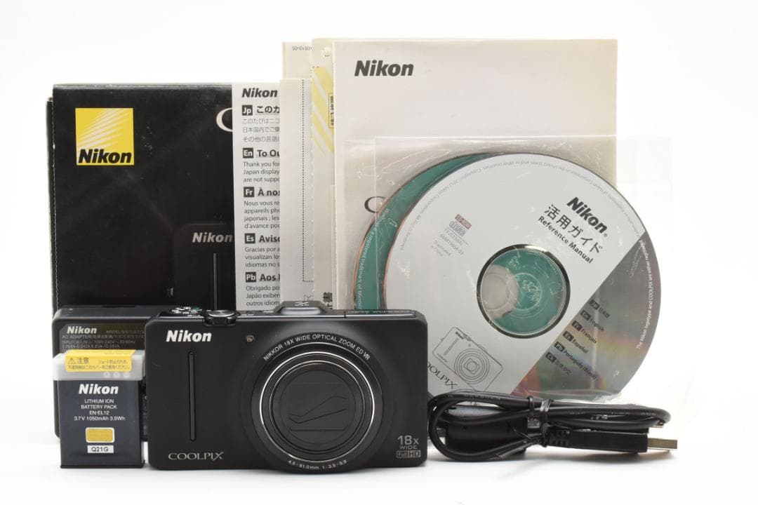 Nikon ニコン COOLPIX S9300 ブラック - メルカリ