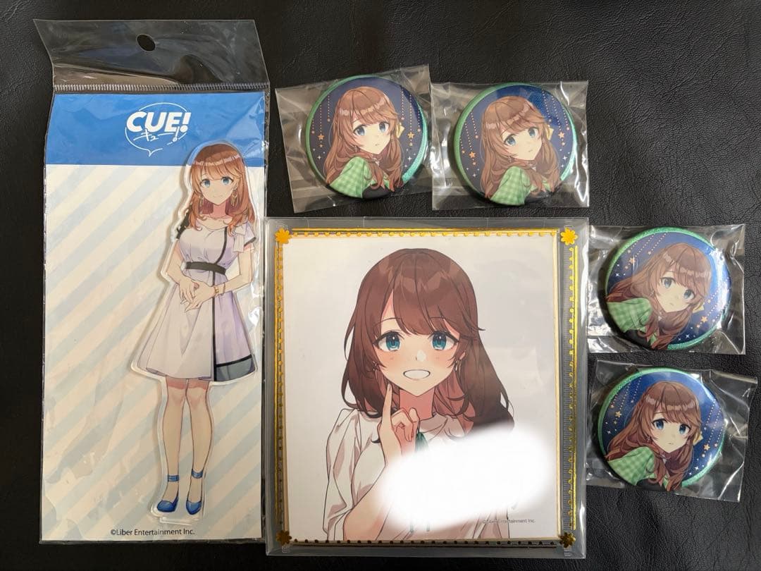 CUE 夜峰美晴 色紙 缶バッジ アクスタ 限定 特典 花晴りら】KVお披露目記念缶バッジ | パレデミア学園公式ストア