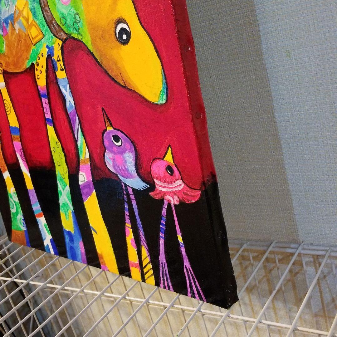 油絵 ゆうみ様専用 ベストフレンド*ヘラジカと鳥