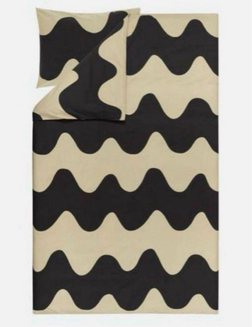 セール　マリメッコ　ロッキ　デュべカバー　新品 期間限定】マリメッコ/ Lokki デュべカバー&枕カバーセット (marimekko