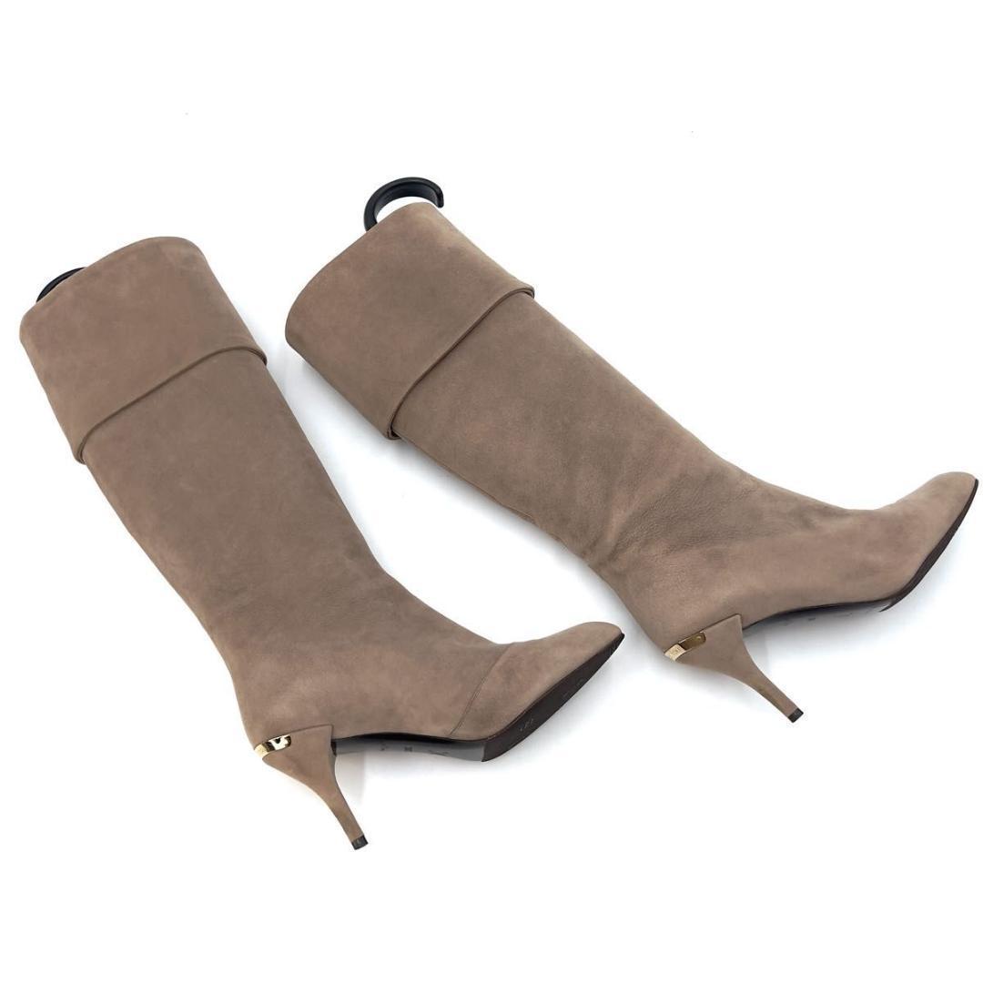 ルイヴィトン スエード ロングブーツ 36.5 金具ロゴ 美品 - メルカリ