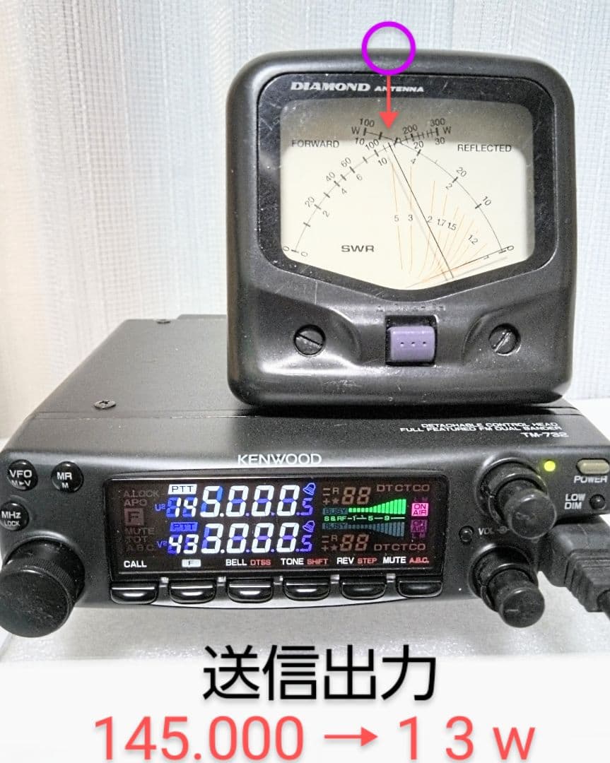 ケンウッド製 TM-732 (145/433) 10w機 動作品 - メルカリ