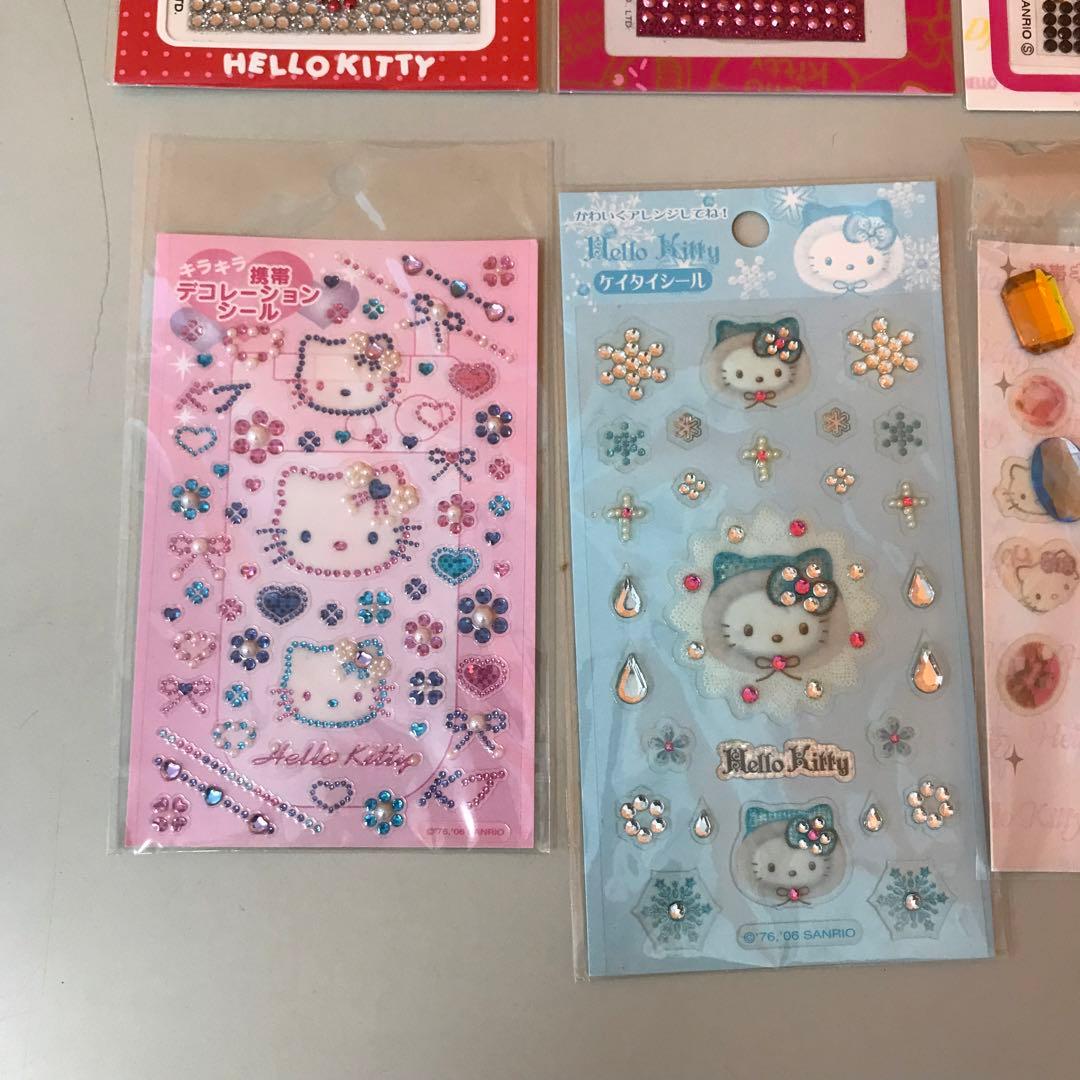 ハローキティ デコシール 9点 まとめ売り 当時物 平成レトロ 希少