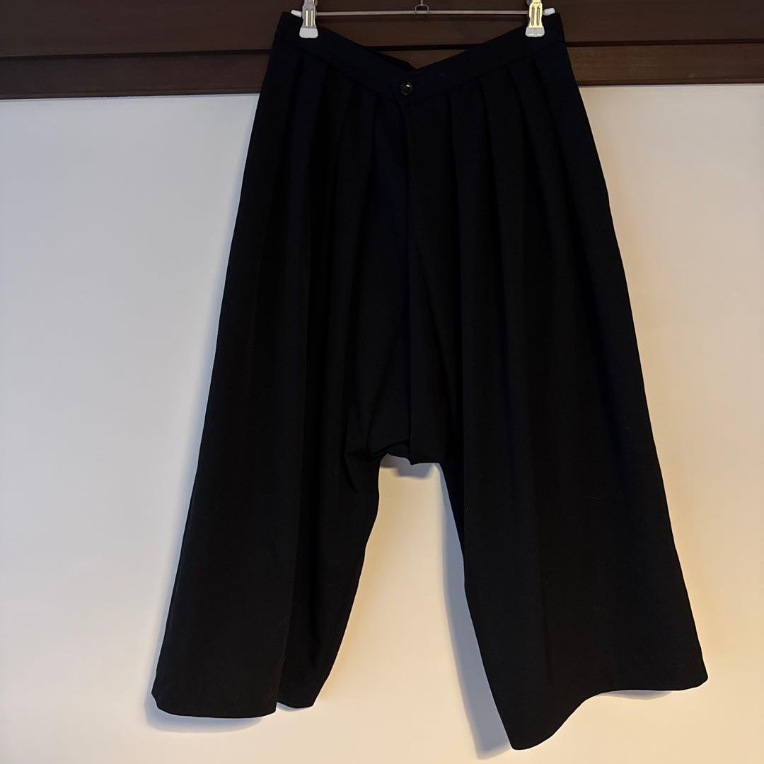 コムデギャルソンコムデギャルソン　ガウチョパンツ（黒） COMME des GARCONS コムコム コムデギャルソンCOMME 製品染めウール