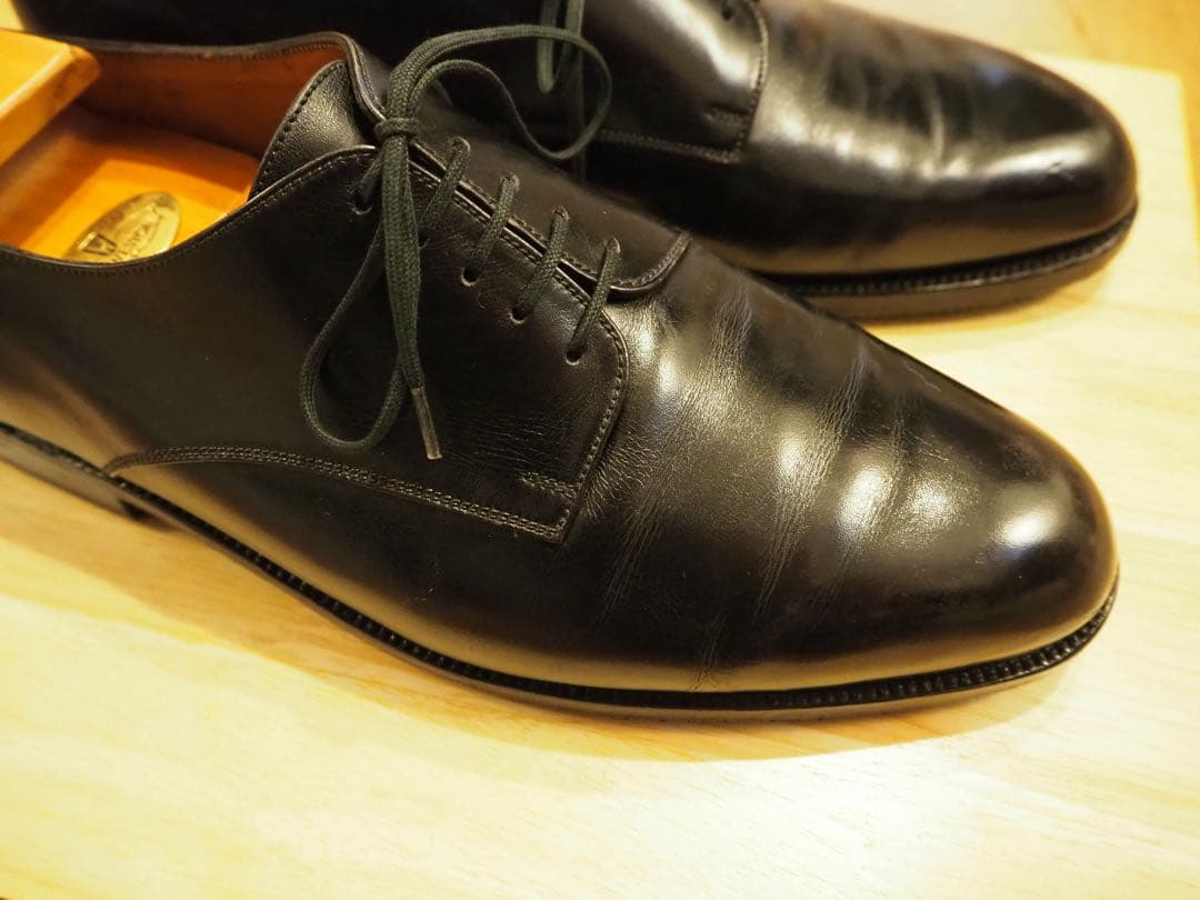 旧ロゴ)JM WESTON 300 ブラックカーフ 8.5 外羽根プレーントゥ - メルカリ