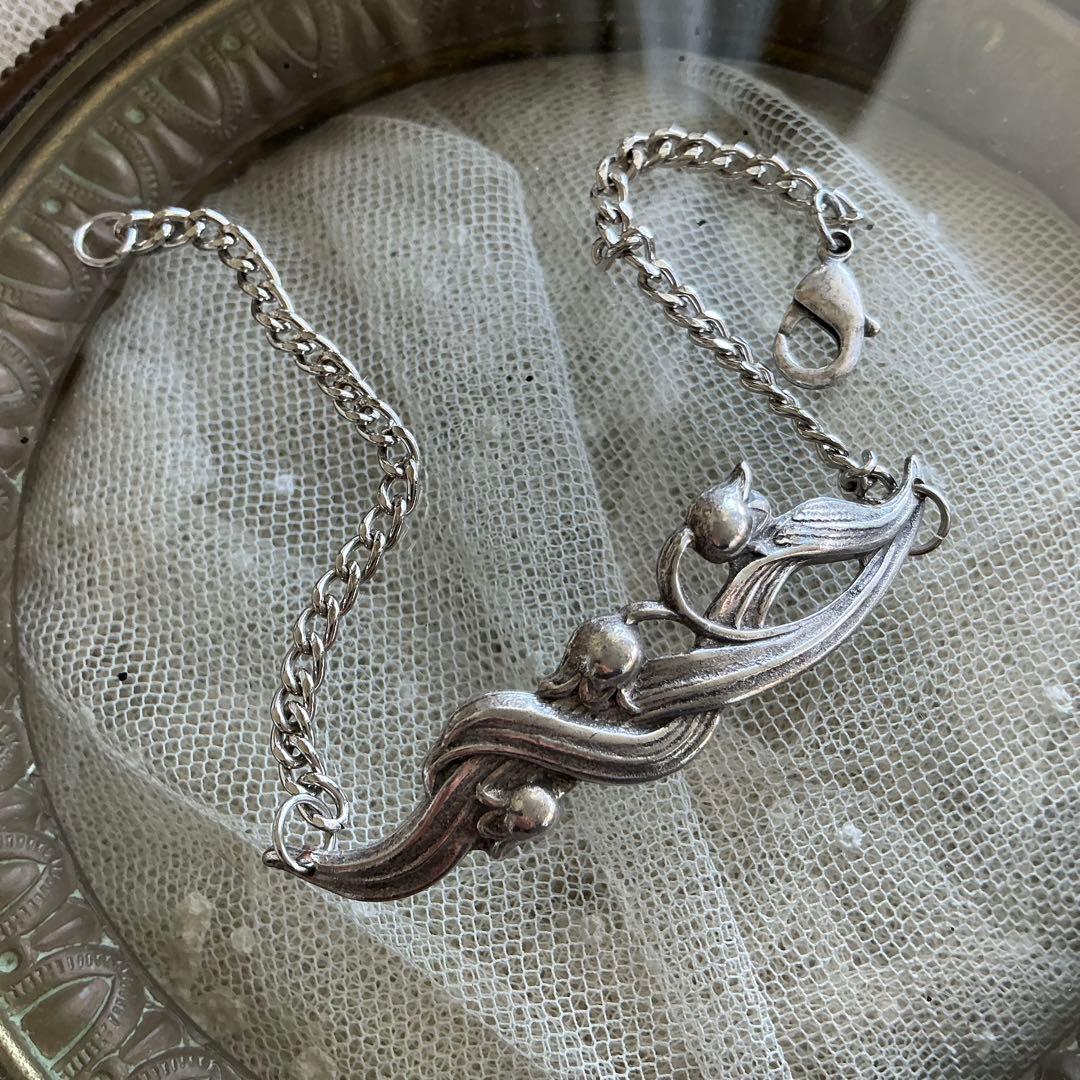 フランスアンティーク すずらん ブレスレット 鈴蘭 ビンテージ