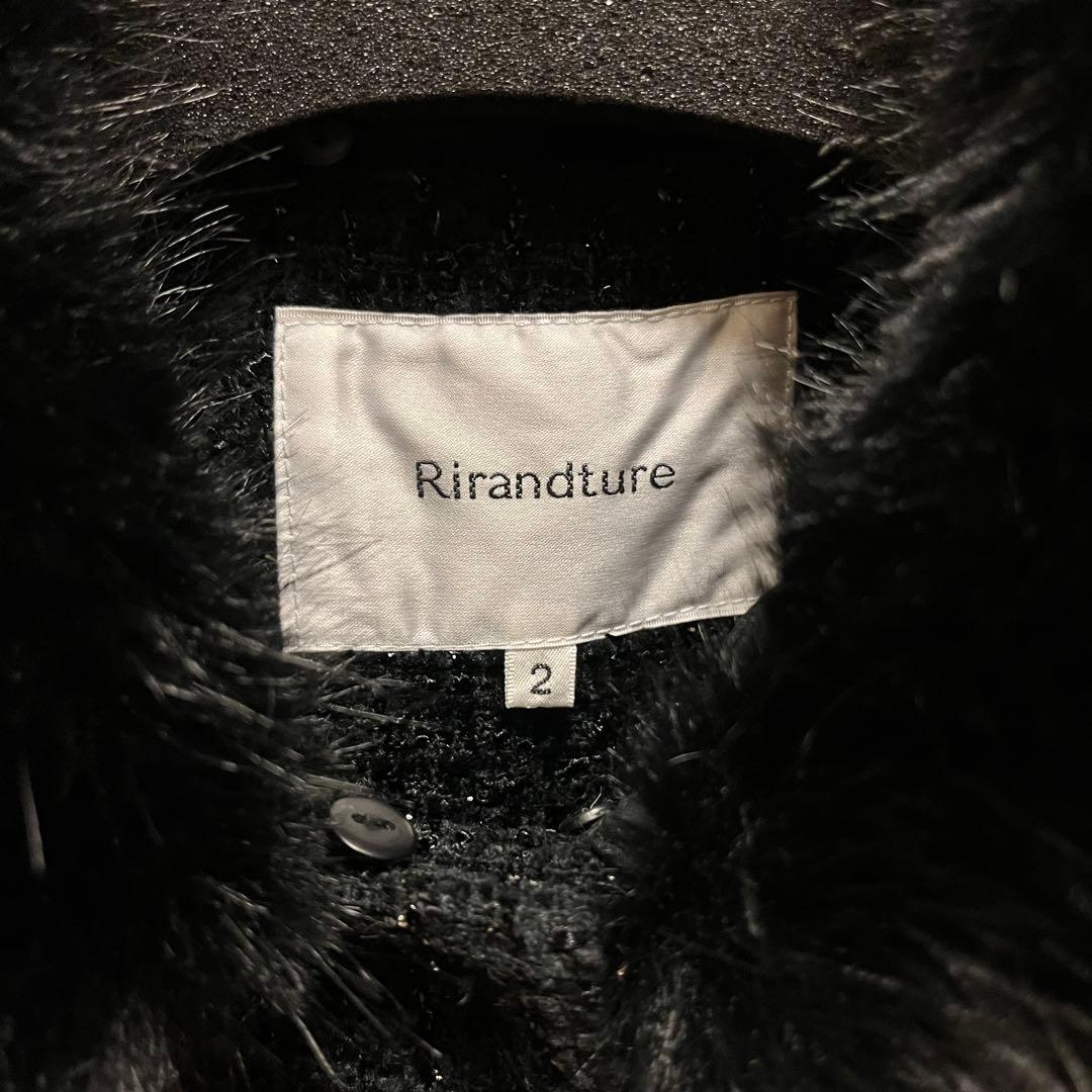 Rirandture 25AW ツィードファー衿ショートコート - メルカリ