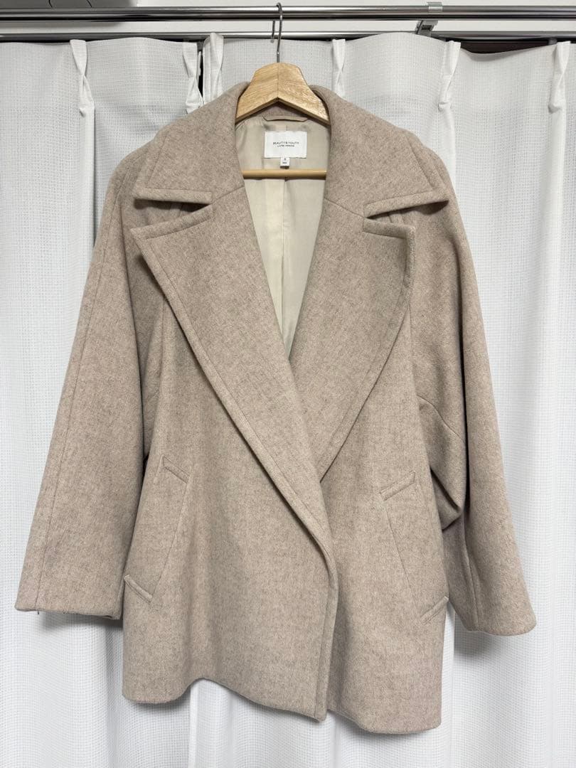 Beauty&Youth】BY∴MANTECO メルトンメランジミドル丈コート