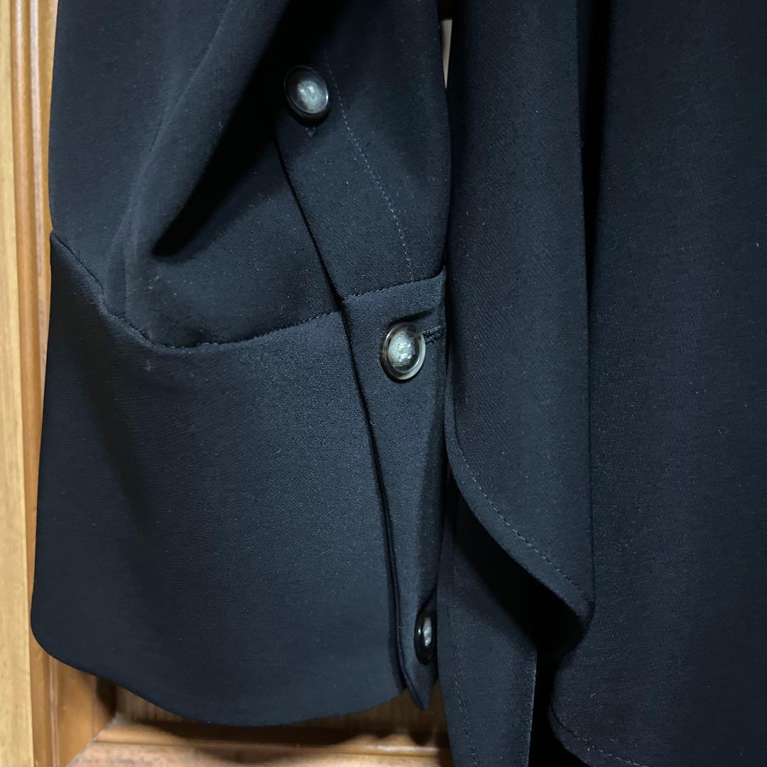 最終値下げ 2025SS ENFOLD ドレープヘムシャツ ブラック サイズ38