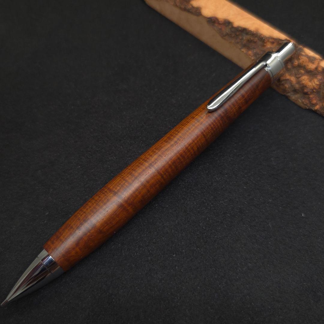 ⑪Bハンドメイド木軸シャーペンレースシーオーク シーオーク 木軸