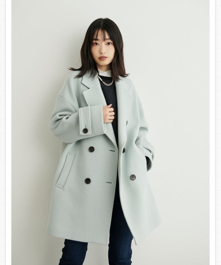 ルーニィ LOUNIE Milior 40th コクーンPコート ブルー - メルカリ